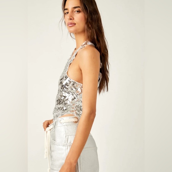 Free People NWT Disco Fever Cami - Picture 3 of 9